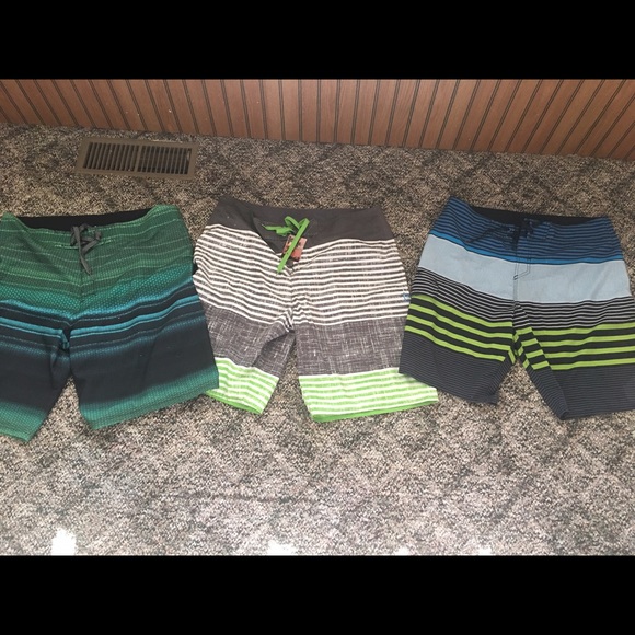 3 pairs of men's swimming trunks