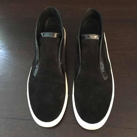 WORN ONCE Vince high top black suede sneaker 8