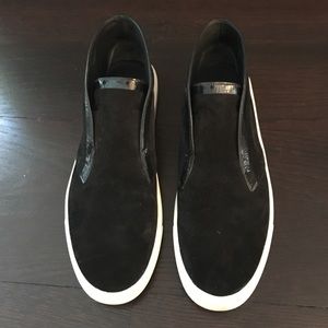 WORN ONCE Vince high top black suede sneaker 8