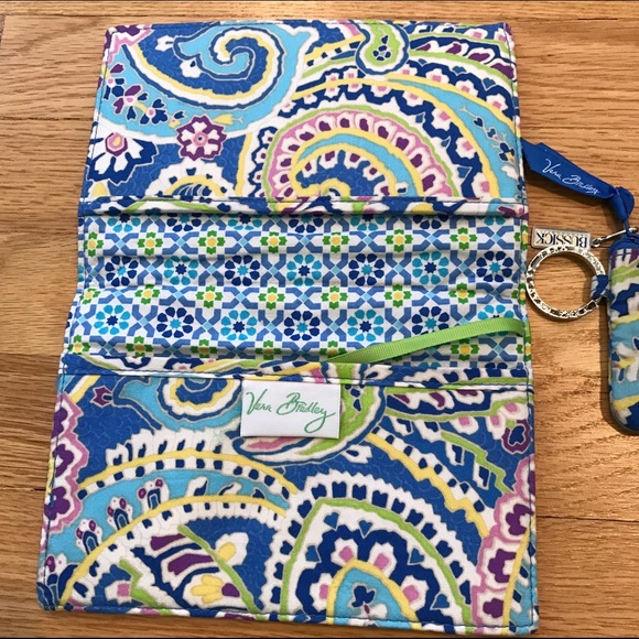 Vera Bradley Notepad Holder & Matching Zip ID Case - Picture 2 of 4