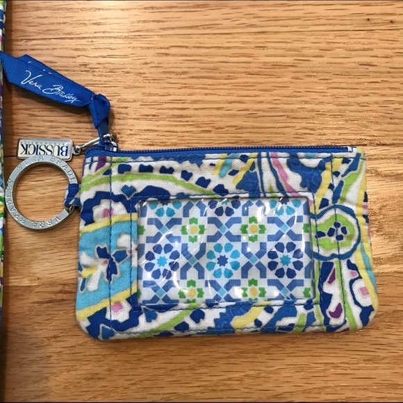 Vera Bradley Notepad Holder & Matching Zip ID Case - Picture 3 of 4