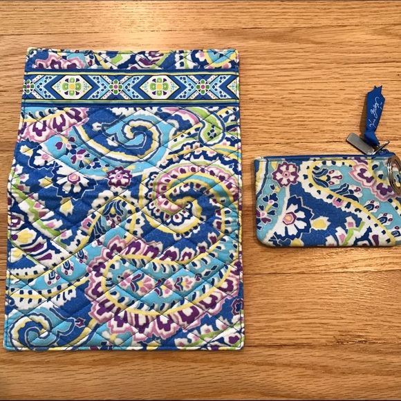 Vera Bradley Notepad Holder & Matching Zip ID Case - Picture 4 of 4