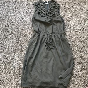 Olive strapless Dress