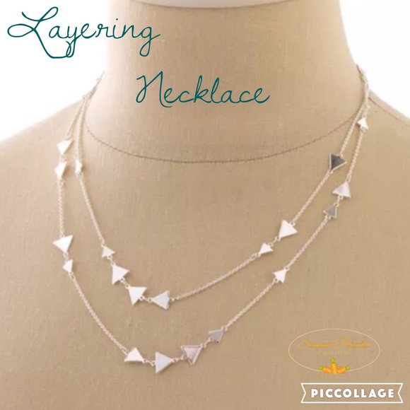 Summer Paradise Jewelry - 💠NWT Alexia Triangles Necklace