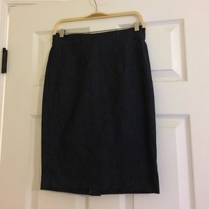 Ann Taylor Denim Pencil Skirt Size 00P