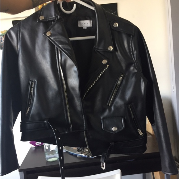 UNIF vegan leather Moto jacket