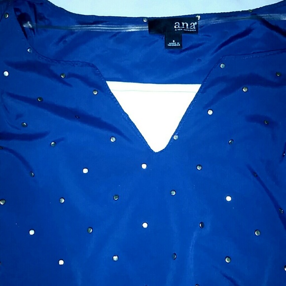 *3FOR $15* a.n.a. navy blouse - Picture 4 of 4