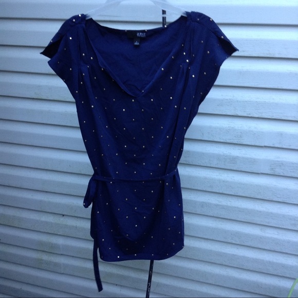 a.n.a Tops - *3FOR $15* a.n.a. navy blouse