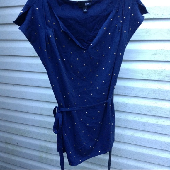 *3FOR $15* a.n.a. navy blouse - Picture 2 of 4
