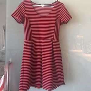 Jcrew stripped dresss