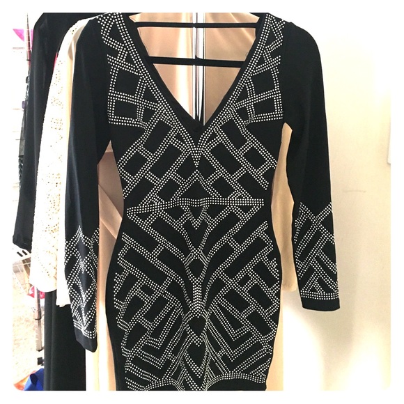 Black bling Bebe dress