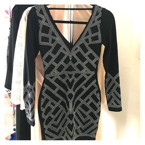 Black bling Bebe dress