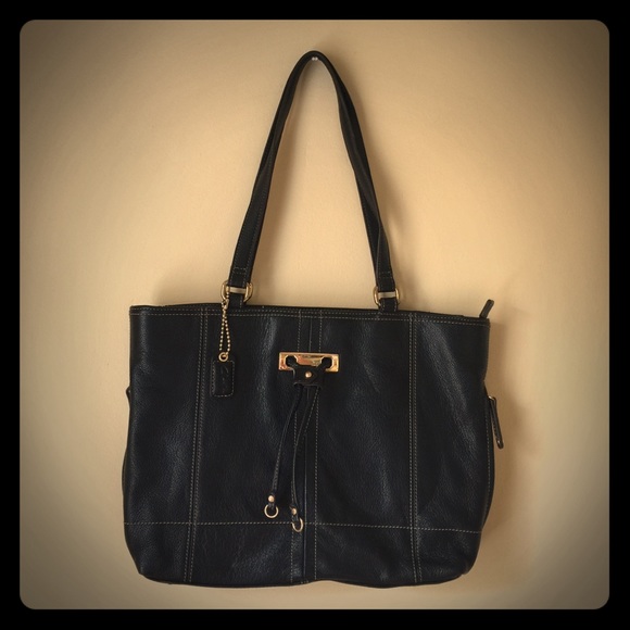 Clarks black leather purse