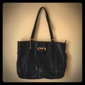 Clarks black leather purse