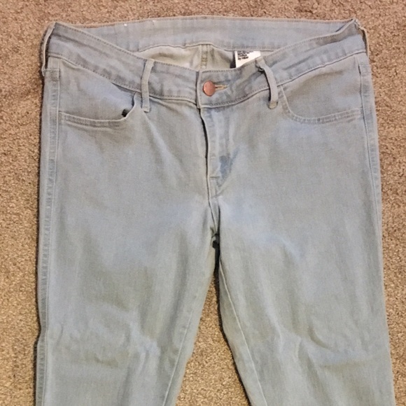 H & M jean leggings light wash
