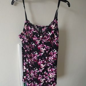 White House Black Market Floral tank top