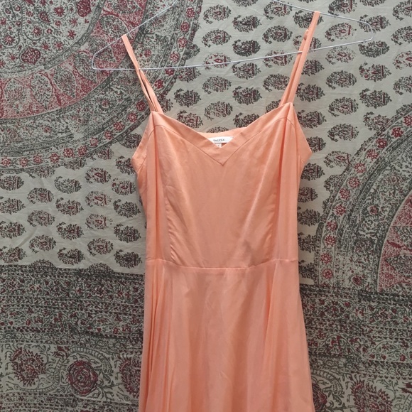 Coral flowy dress