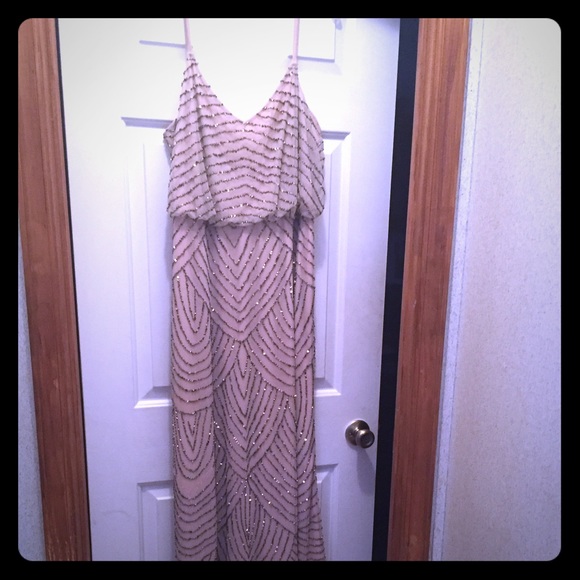 Adrianna papell dress Pink/taupe