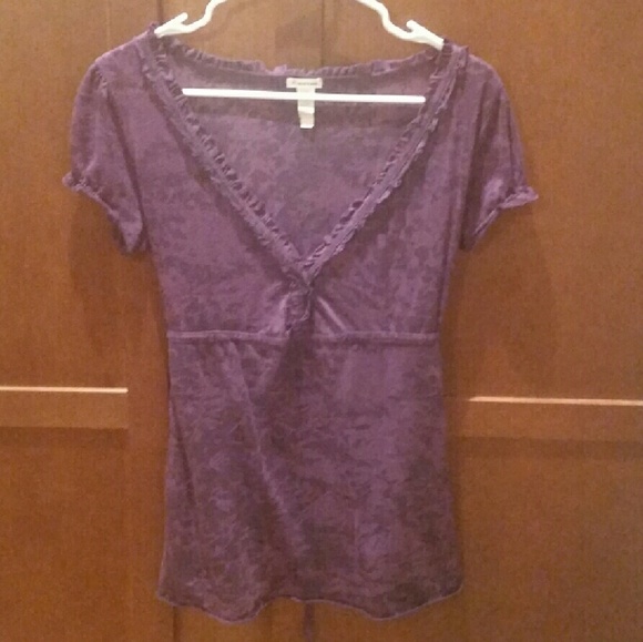 Maurices Burnout Purple Top