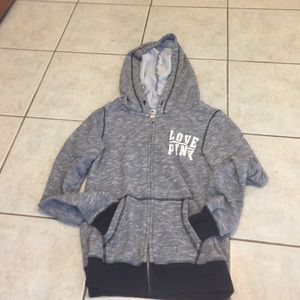 Zip up gray sweatshirt 💜