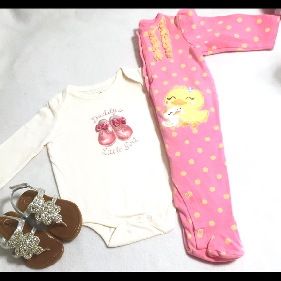 Bundle: footed sleeper and Baby Gap
