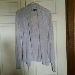 Express grey open cardigan
