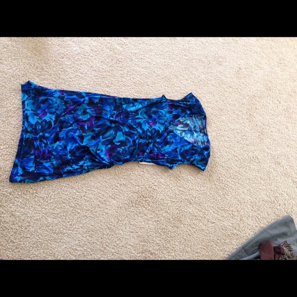 Chaps fitted maxi dress