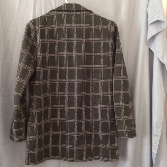 Adorable vintage 60s green plaid pantsuit - Picture 2 of 4