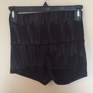 Lulu lemon high waisted spandex shorts