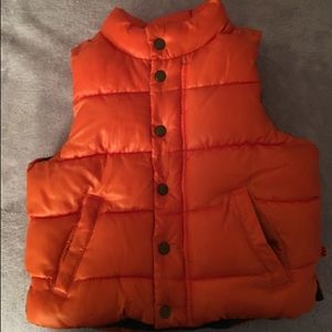 Orange Baby Gap Puffer Vest