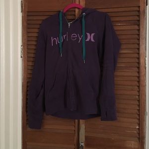Hurley purple sweatshirt