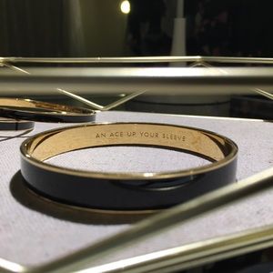 Kate spade black idiom bangle