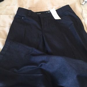 NWT Loft denim slacks. Size 8 "curvy"