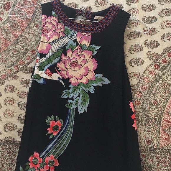 Black floral dress