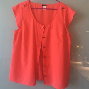 Jcrew coral blouse