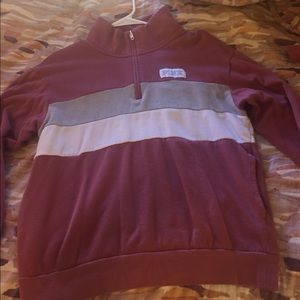 Soft begonia VS PINK quarter zip