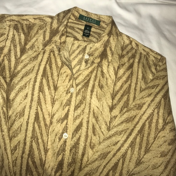 Vintage LAUREN linen top - Picture 2 of 3