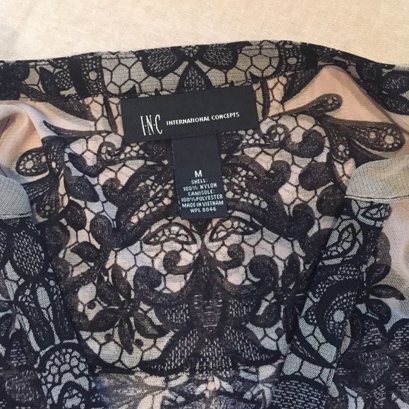 INC Macy's brand long sleeve lace shirt - Picture 2 of 4