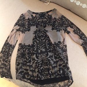 INC Macy's brand long sleeve lace shirt