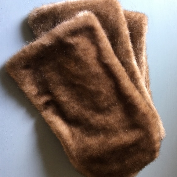 Faux Fur Brown Scarf