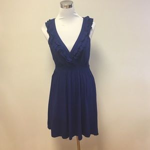 Express dress w/ruffles around v-neck size small