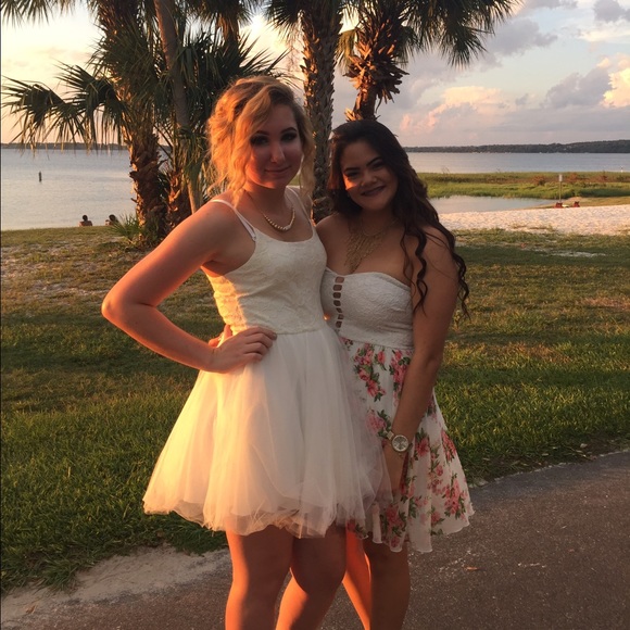 White elegant dress