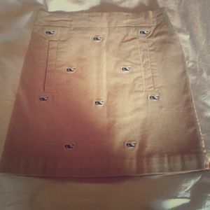 Vineyard Vines girls whale logo corduroy skirt