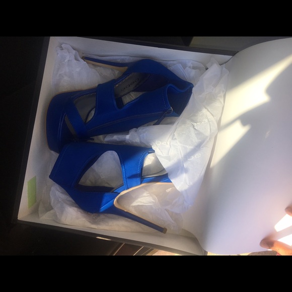 bebe Shoes - Brand new never worn! blue BeBe heels.
