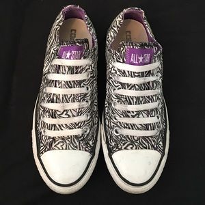 Zebra print all star converse