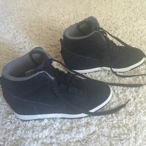 Nike suede wedge sneakers