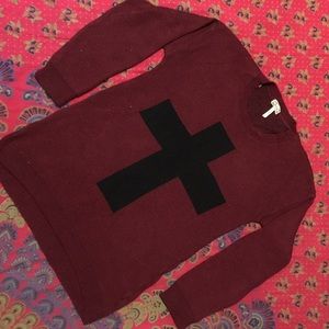 Loose fit knit sweater