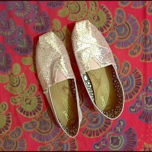 Original sparkly pink TOMS