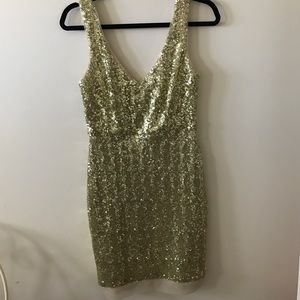 Gold Sequined Dress