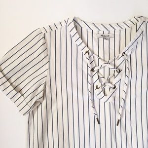 •THURSDAY SALE• Madewell Harbor Lace-Up Dress